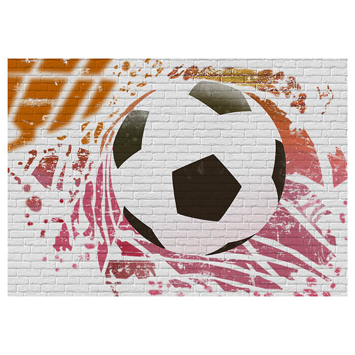 Fototapete Fussball Graffiti Mauer M6315 - Bild 2 Fototapete Fussball Graffiti Mauer M6315 - Bild 2