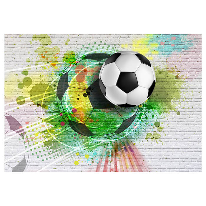 Fototapete Fussball Graffiti bunt M6316 - Bild 2 Fototapete Fussball Graffiti bunt M6316 - Bild 2