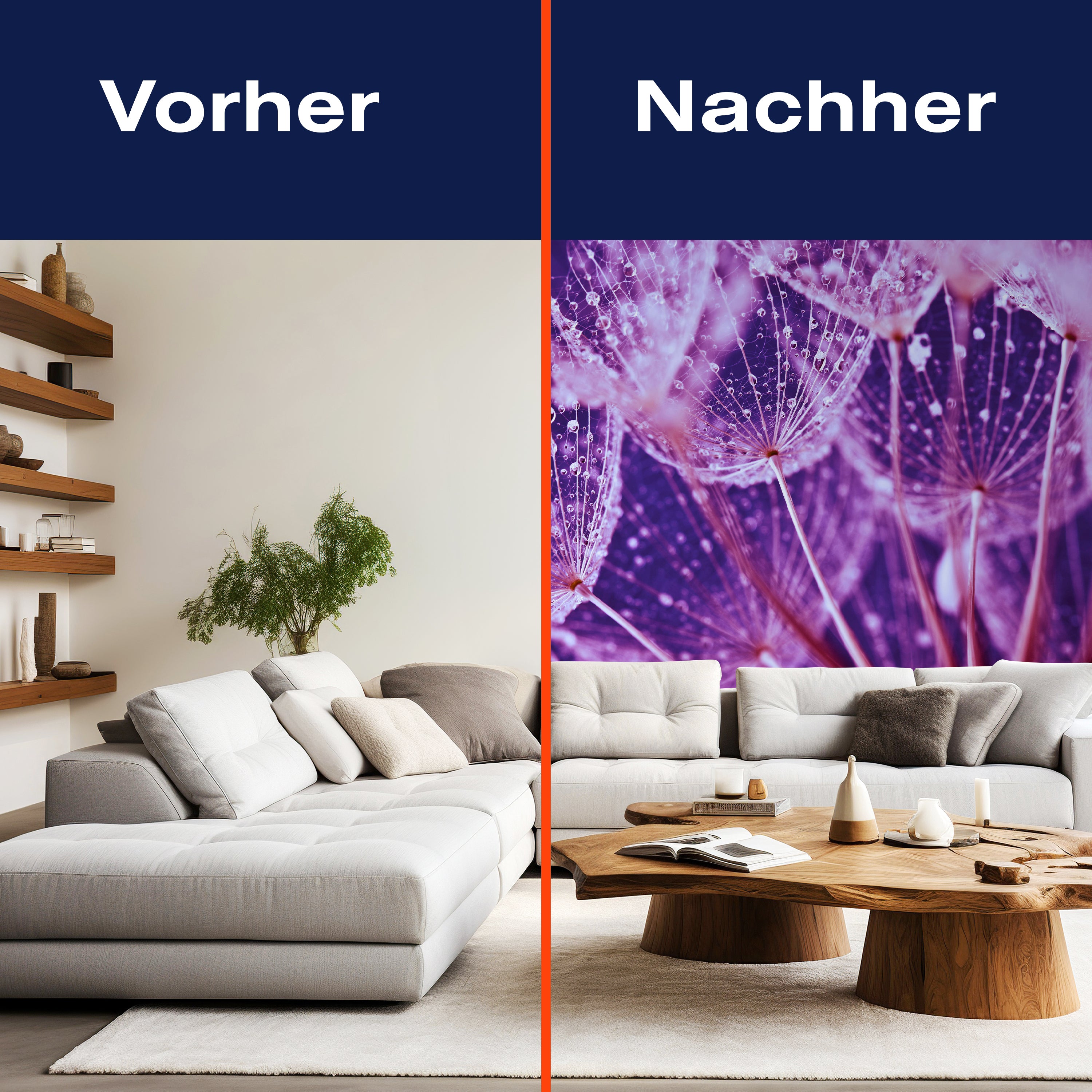 Fototapete Pusteblume Violett 1 M6325 - Bild 9 Fototapete Pusteblume Violett 1 M6325 - Bild 9