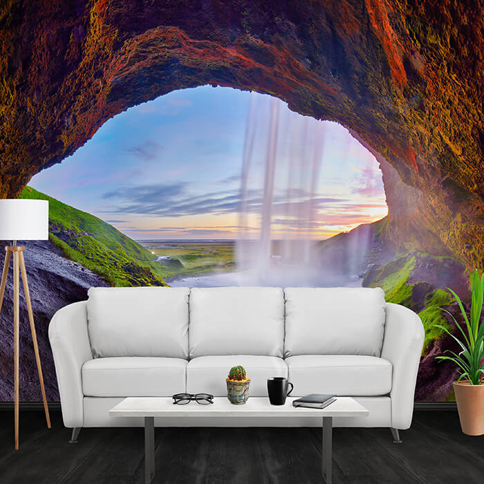 Fototapete Berge Wasserfall Landschaft M6351 - Bild 1 Fototapete Berge Wasserfall Landschaft M6351 - Bild 1