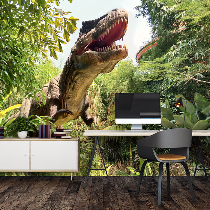 Fototapete T-Rex Dinosaurier Wald M6471 - Bild 1 Fototapete T-Rex Dinosaurier Wald M6471 - Bild 1