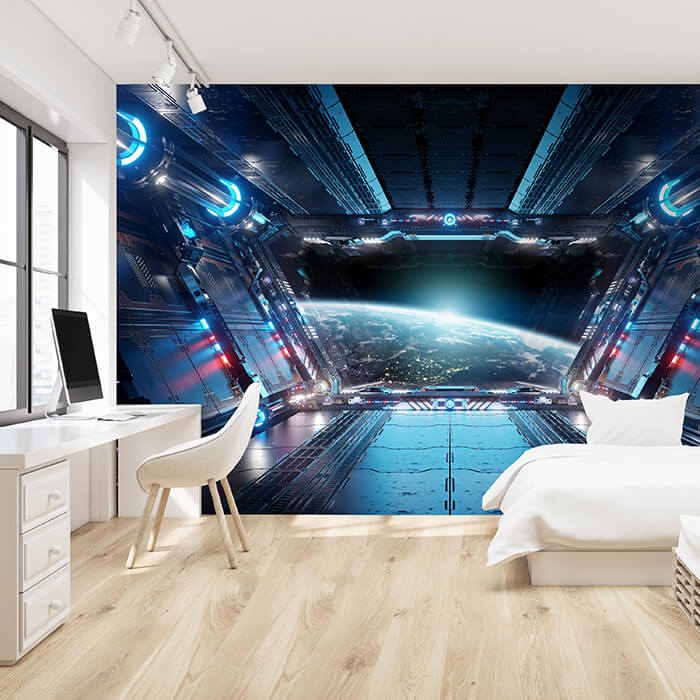 Fototapete Raumerweiterung Raumschiff Science Ficti M6499 - Bild 1 Fototapete Raumerweiterung Raumschiff Science Ficti M6499 - Bild 1