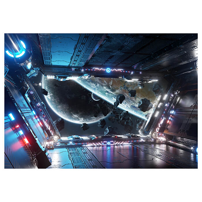 Fototapete Raumschiff Weltraum Planeten Science Fic M6501 - Bild 2 Fototapete Raumschiff Weltraum Planeten Science Fic M6501 - Bild 2