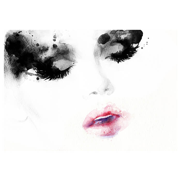 Fototapete Frau Gesicht Illustration M6504 - Bild 2 Fototapete Frau Gesicht Illustration M6504 - Bild 2