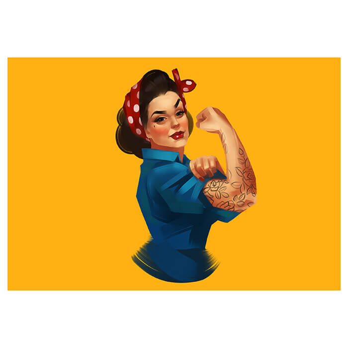 Fototapete Retro Pin Up Girl Illustration M6510 - Bild 2 Fototapete Retro Pin Up Girl Illustration M6510 - Bild 2