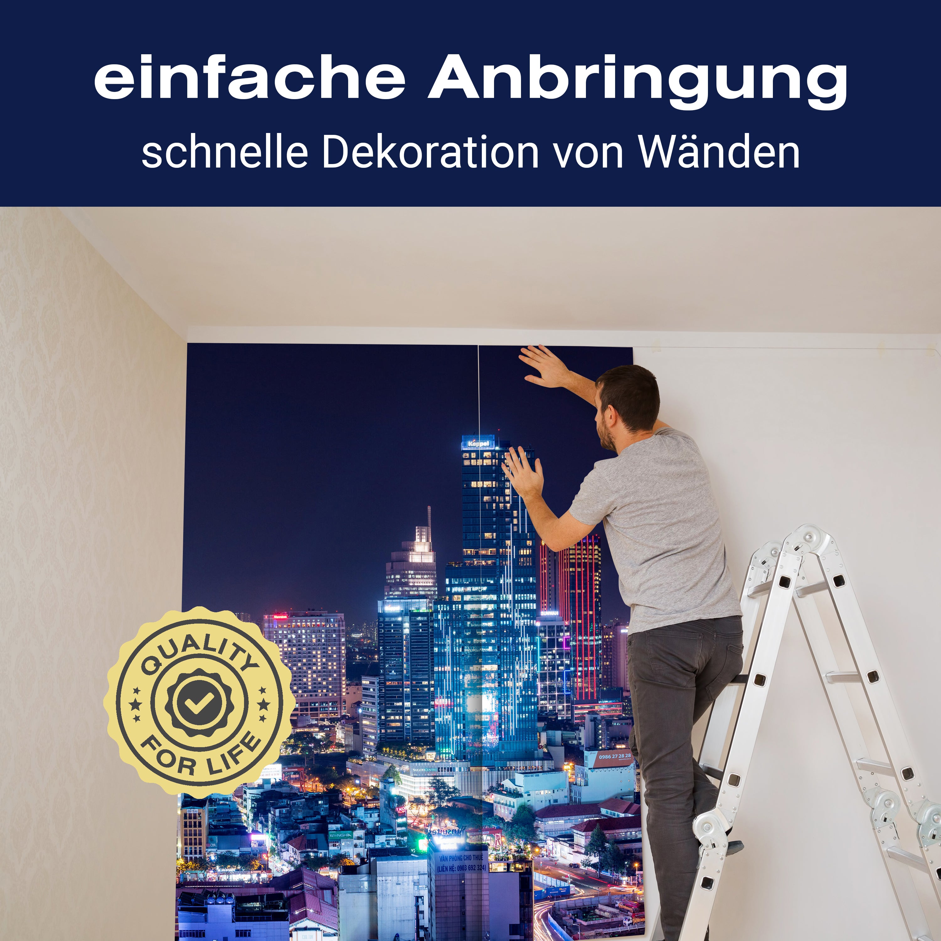 Fototapete Saigon Nacht Skyline M6532 - Bild 3 Fototapete Saigon Nacht Skyline M6532 - Bild 3