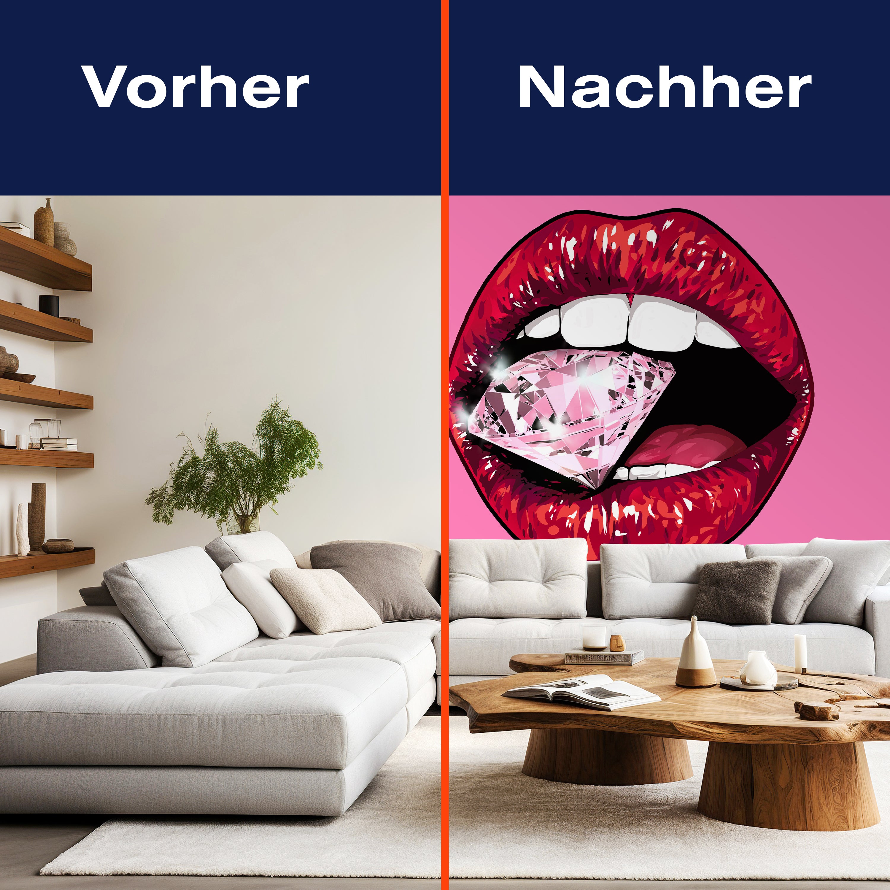 Fototapete Mund Frau Diamant M6549 - Bild 9 Fototapete Mund Frau Diamant M6549 - Bild 9