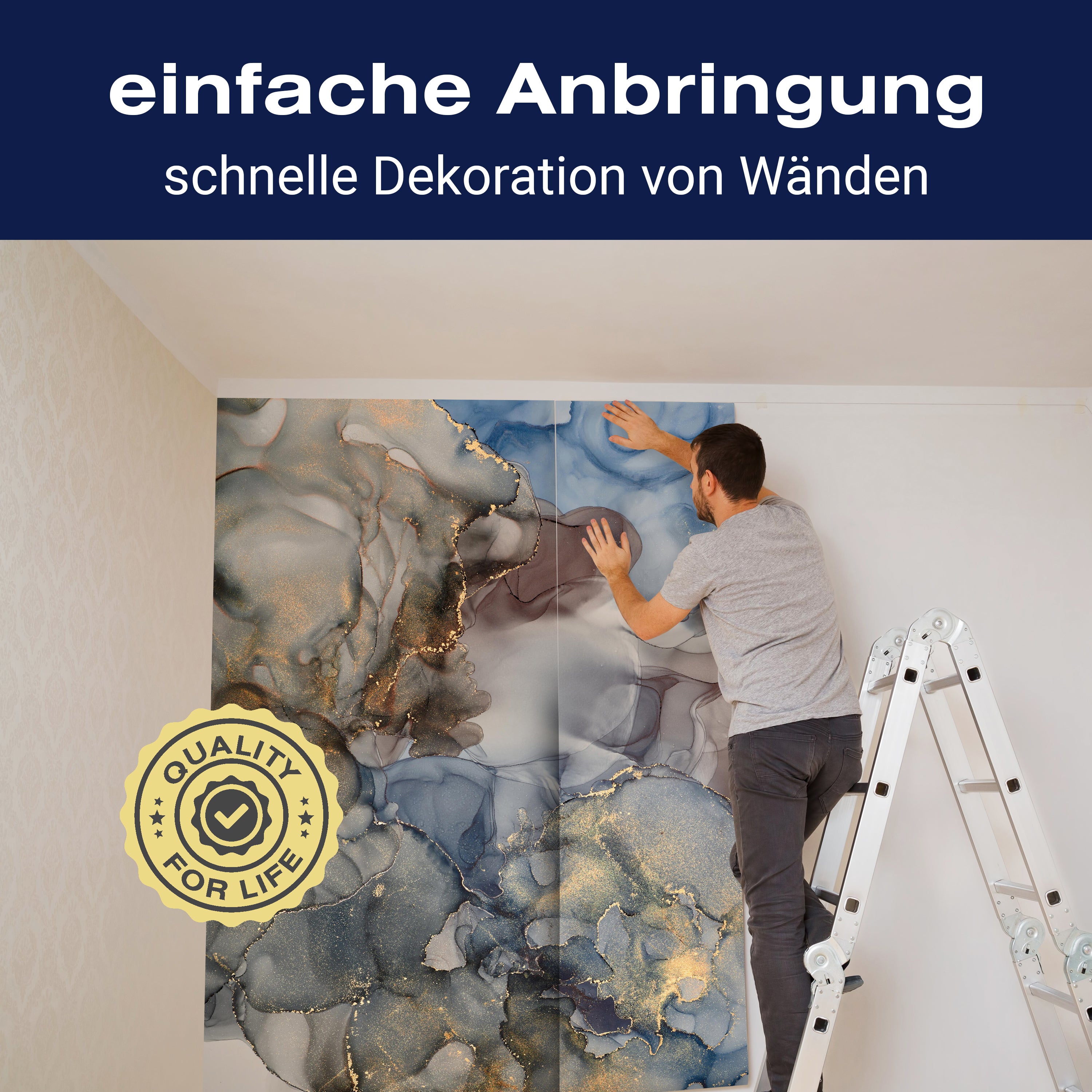 Fototapete Marmoroptik Kunst Aquarell M6572 - Bild 3 Fototapete Marmoroptik Kunst Aquarell M6572 - Bild 3