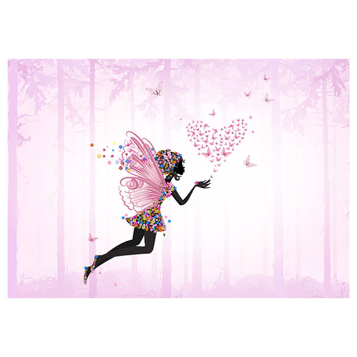 Fototapete Elfe Herz Wald rosa M6597 - Bild 2 Fototapete Elfe Herz Wald rosa M6597 - Bild 2