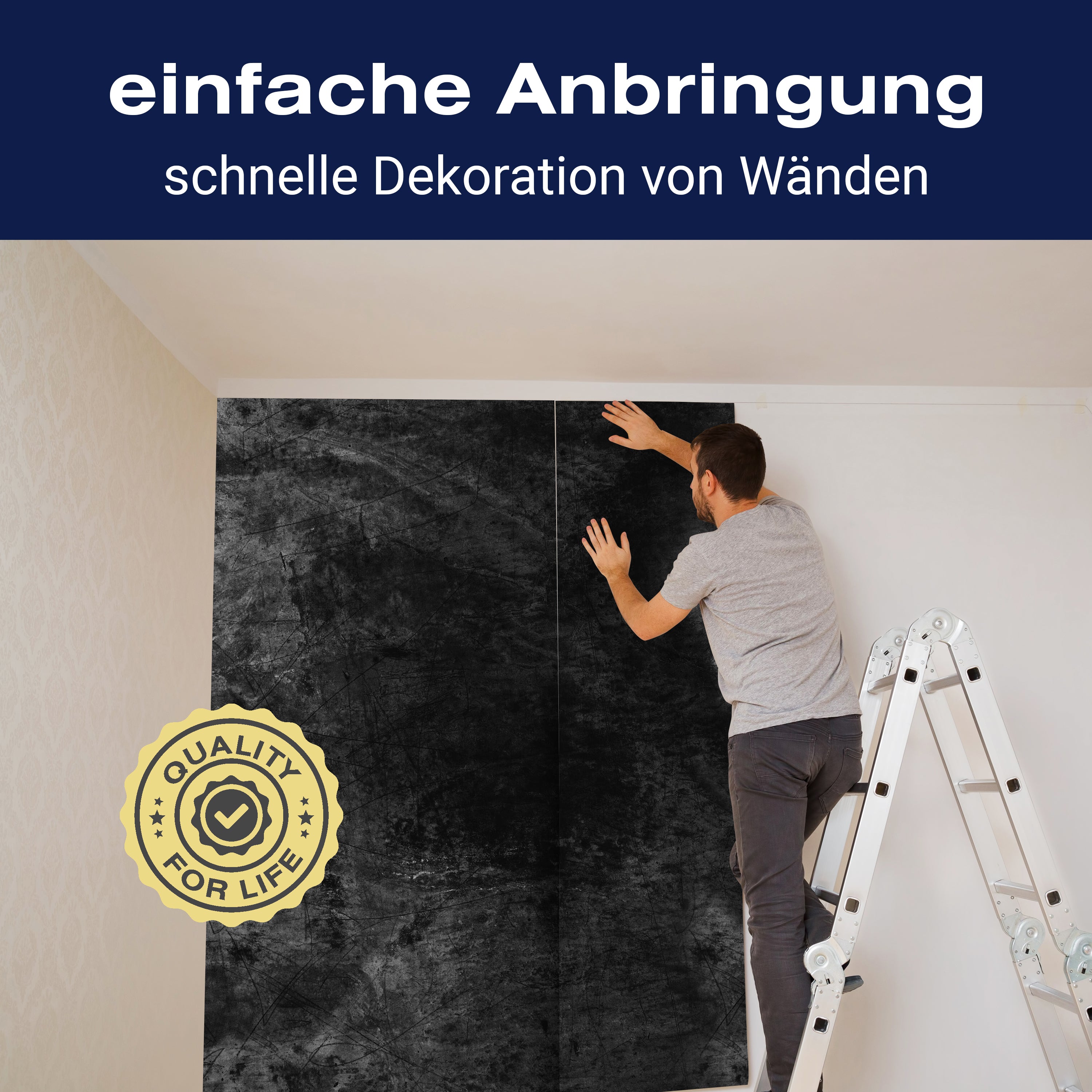 Fototapete Beton Wand schwarz M6605 - Bild 3 Fototapete Beton Wand schwarz M6605 - Bild 3