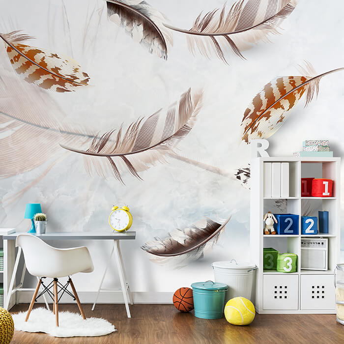 Fototapete Federn braun hellbraun M6631 - Bild 1 Fototapete Federn braun hellbraun M6631 - Bild 1