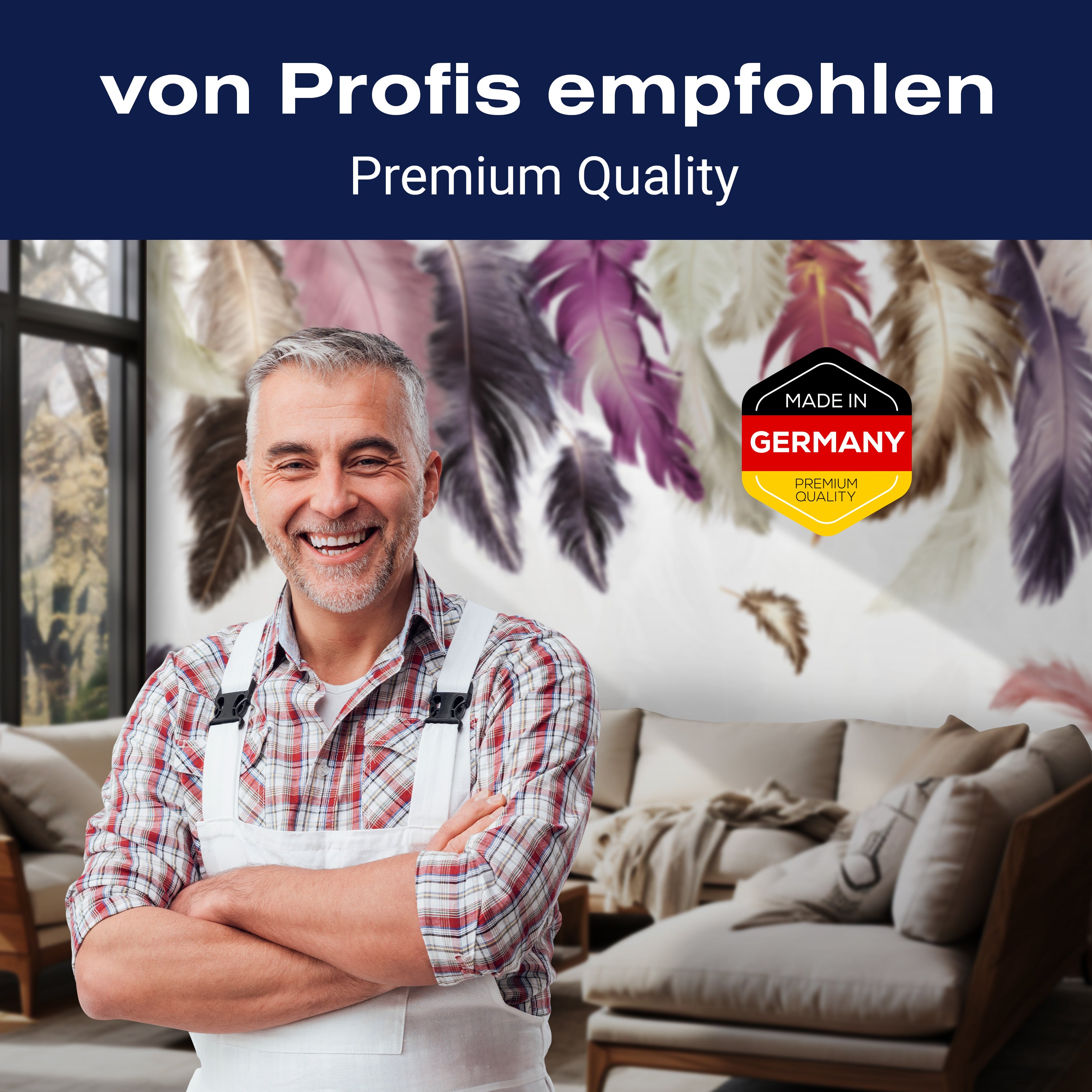 Fototapete bunte Federn rosa violett M6634 - Bild 5 Fototapete bunte Federn rosa violett M6634 - Bild 5