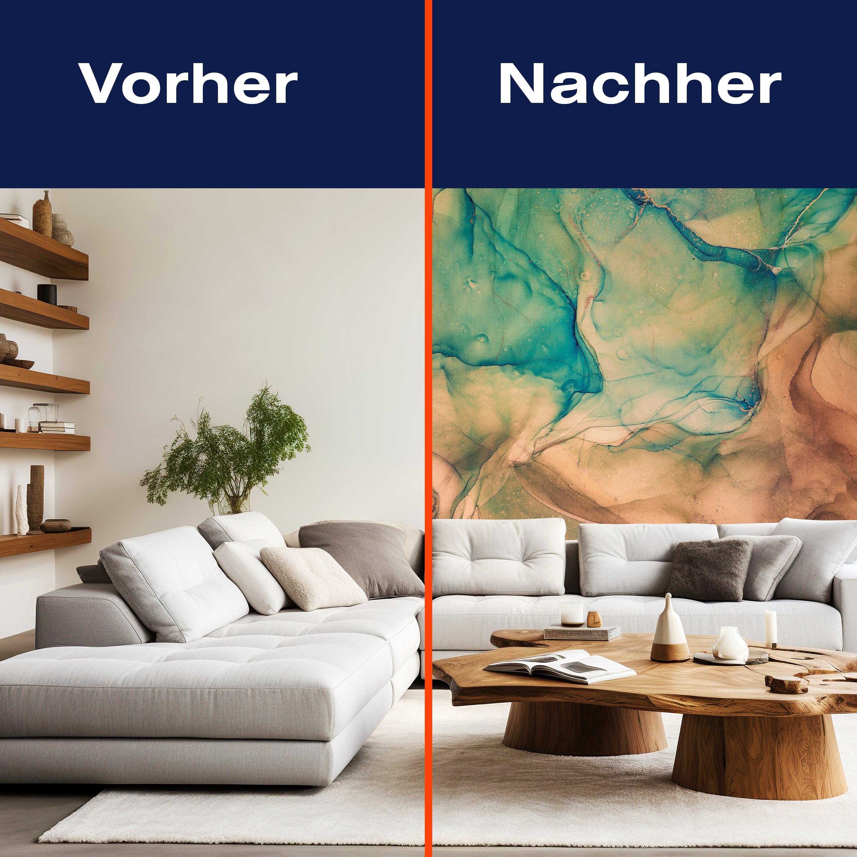 Fototapete Marmor braun türkis gold M6663 - Bild 9 Fototapete Marmor braun türkis gold M6663 - Bild 9