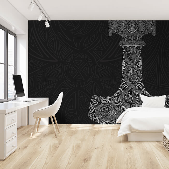 Fototapete Wikinger Rune dunkelgrau M6683 - Bild 1 Fototapete Wikinger Rune dunkelgrau M6683 - Bild 1