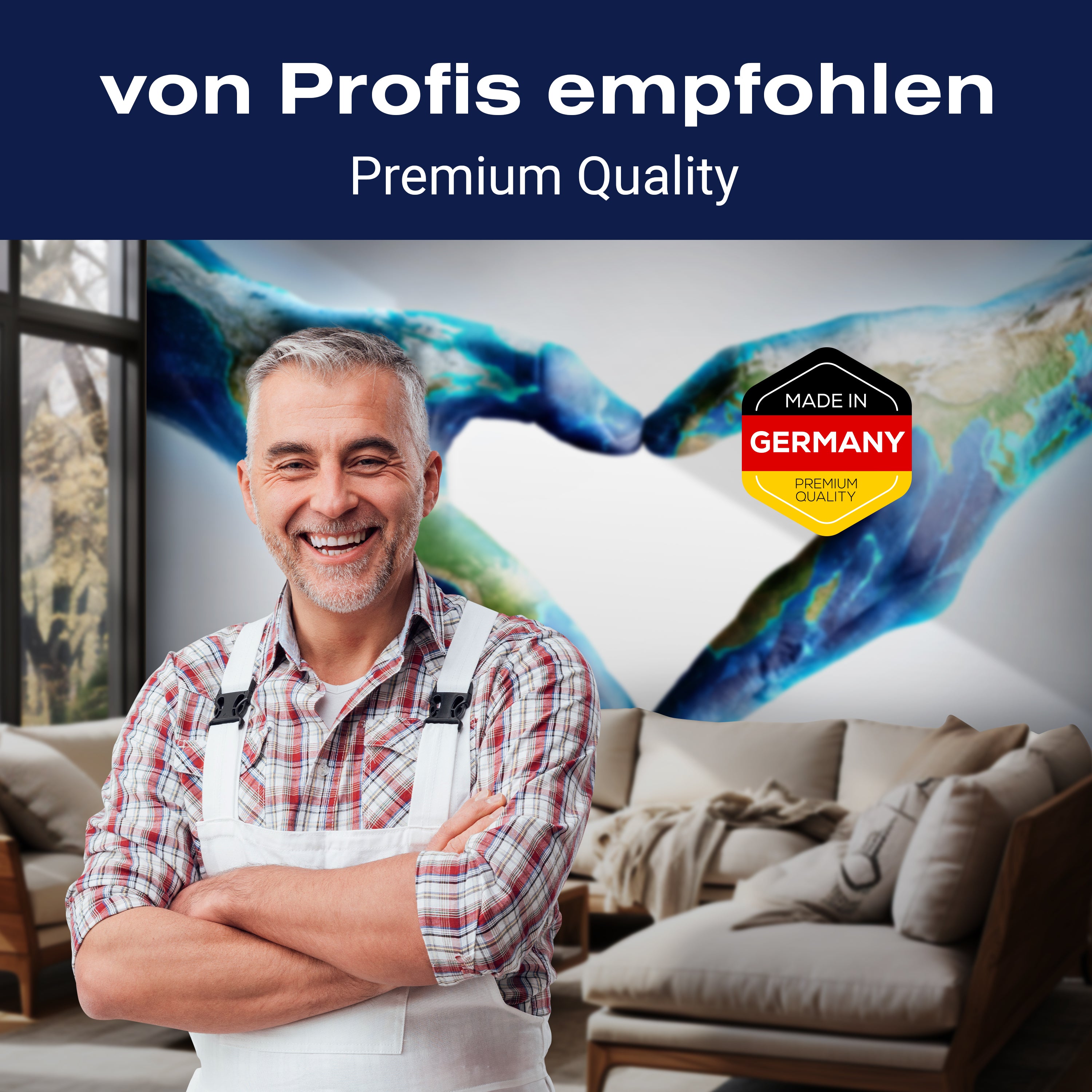 Fototapete Hände Weltkarte Herz M6688 - Bild 5 Fototapete Hände Weltkarte Herz M6688 - Bild 5