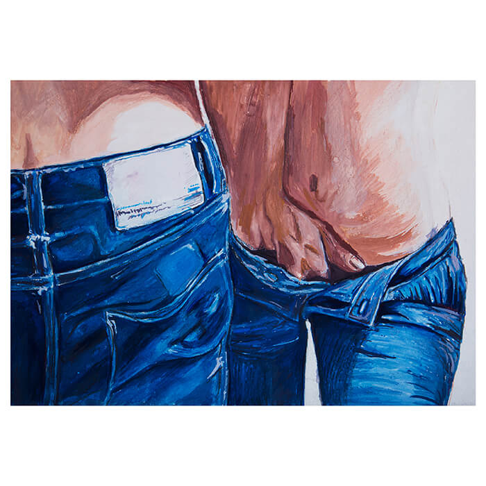 Fototapete Gemälde Kunst Pärchen M6690 - Bild 2 Fototapete Gemälde Kunst Pärchen M6690 - Bild 2