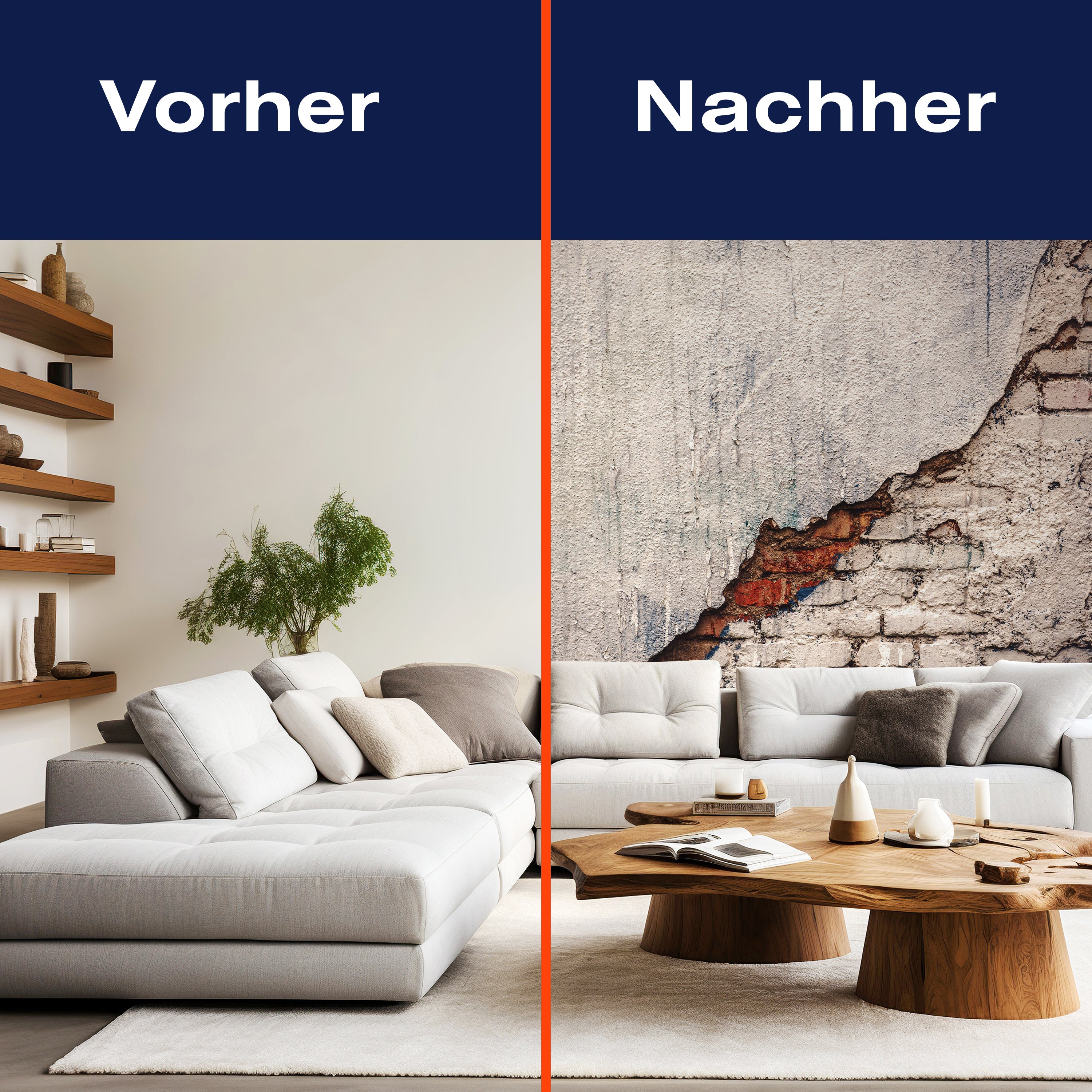 Fototapete Ziegel Wand grau M6695 - Bild 9 Fototapete Ziegel Wand grau M6695 - Bild 9