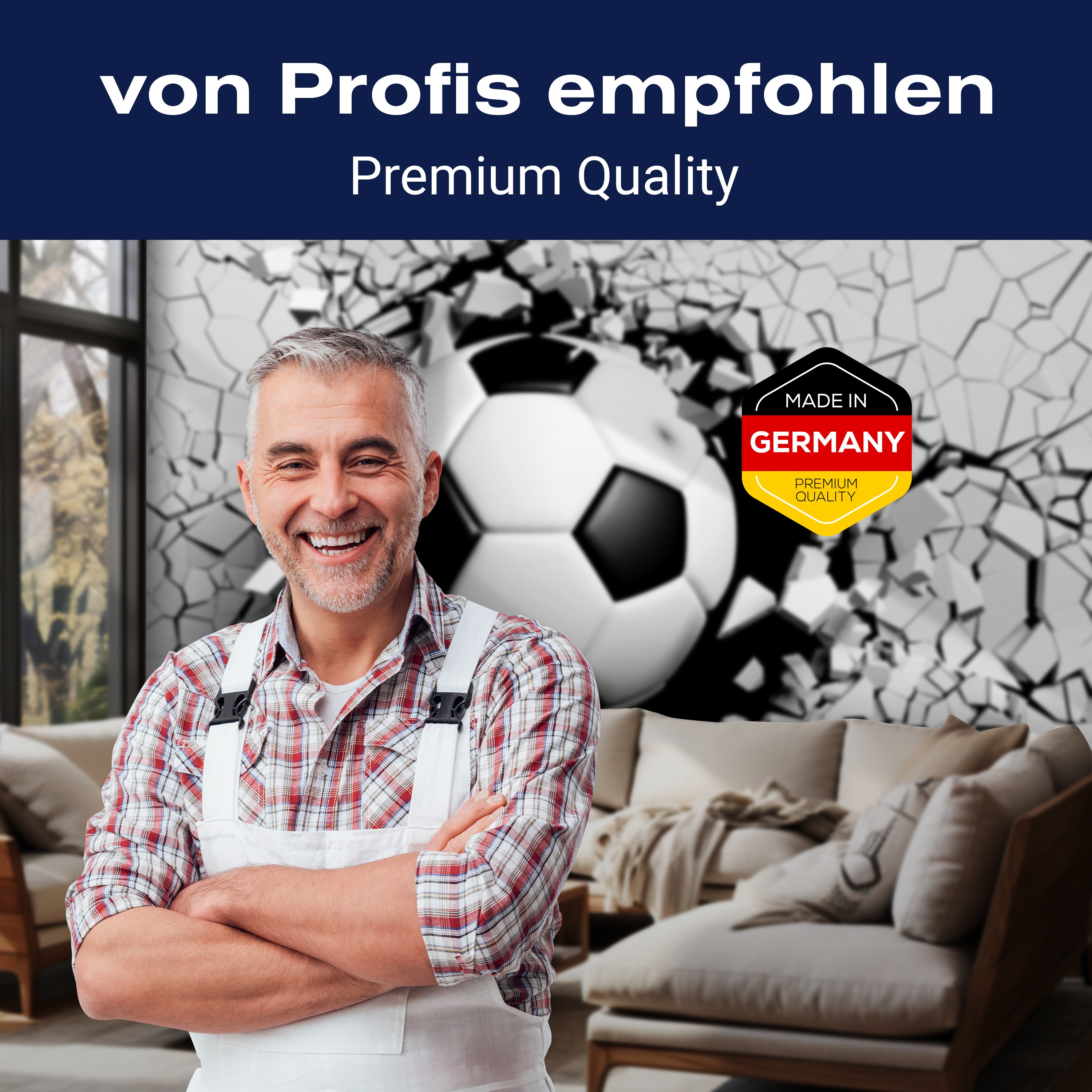 Fototapete Ball Wanddurchbruch 3D Optik M6699 - Bild 5 Fototapete Ball Wanddurchbruch 3D Optik M6699 - Bild 5