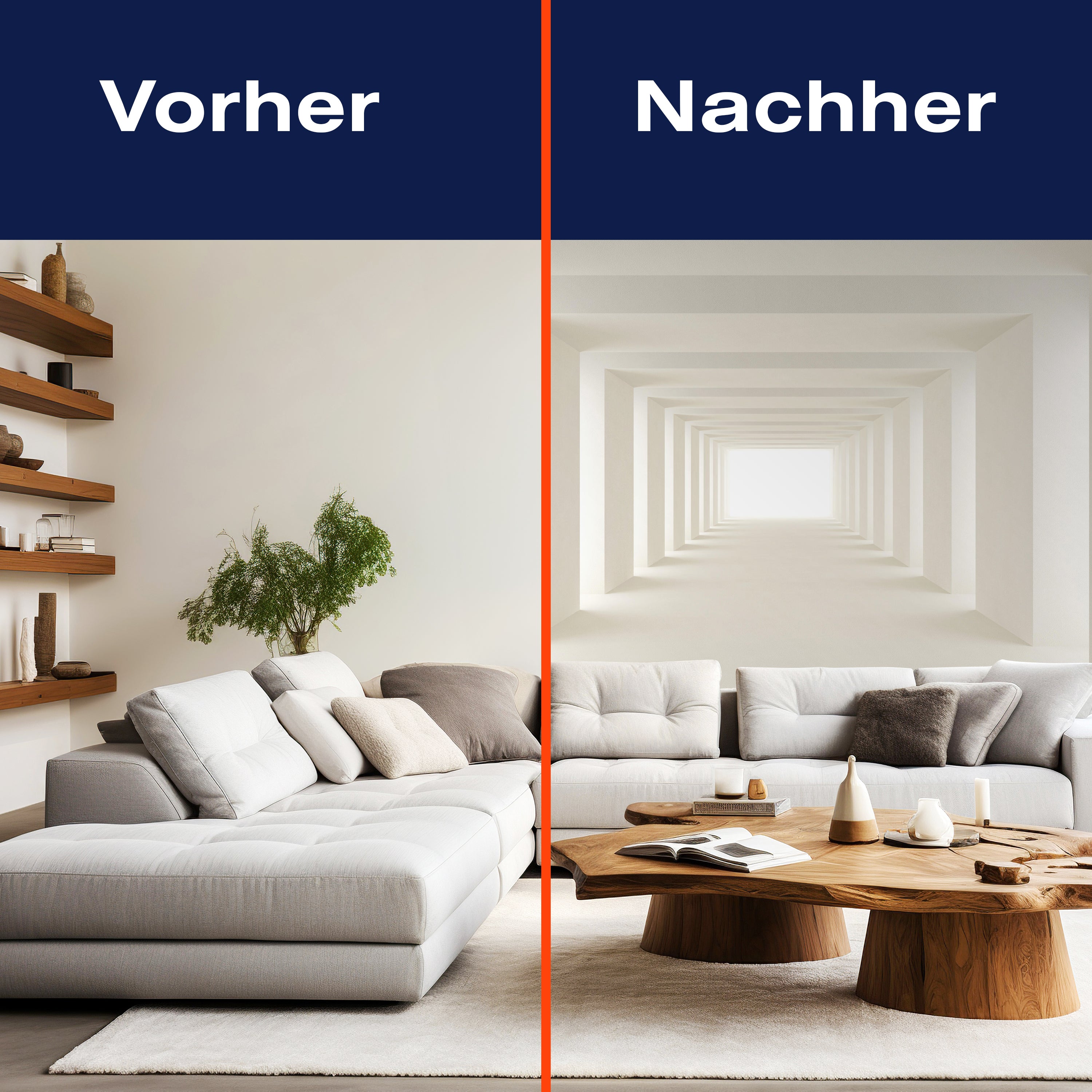 Fototapete weißer Tunnel 3D Optik M6701 - Bild 9 Fototapete weißer Tunnel 3D Optik M6701 - Bild 9