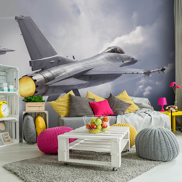 Fototapete Jet über den Wolken M6737 - Bild 1 Fototapete Jet über den Wolken M6737 - Bild 1