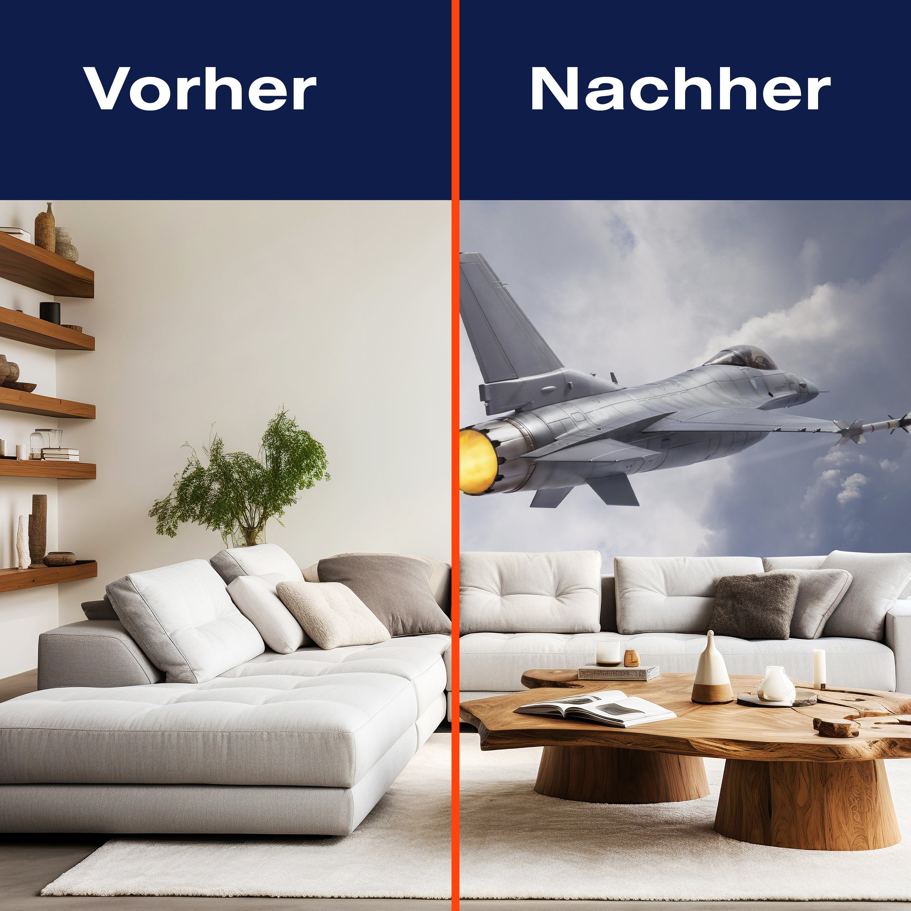 Fototapete Jet über den Wolken M6737 - Bild 9 Fototapete Jet über den Wolken M6737 - Bild 9