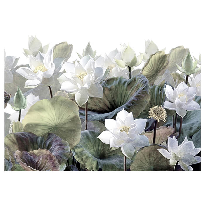 Fototapete Blüten Malerei Natur Blätter M6849 - Bild 2 Fototapete Blüten Malerei Natur Blätter M6849 - Bild 2