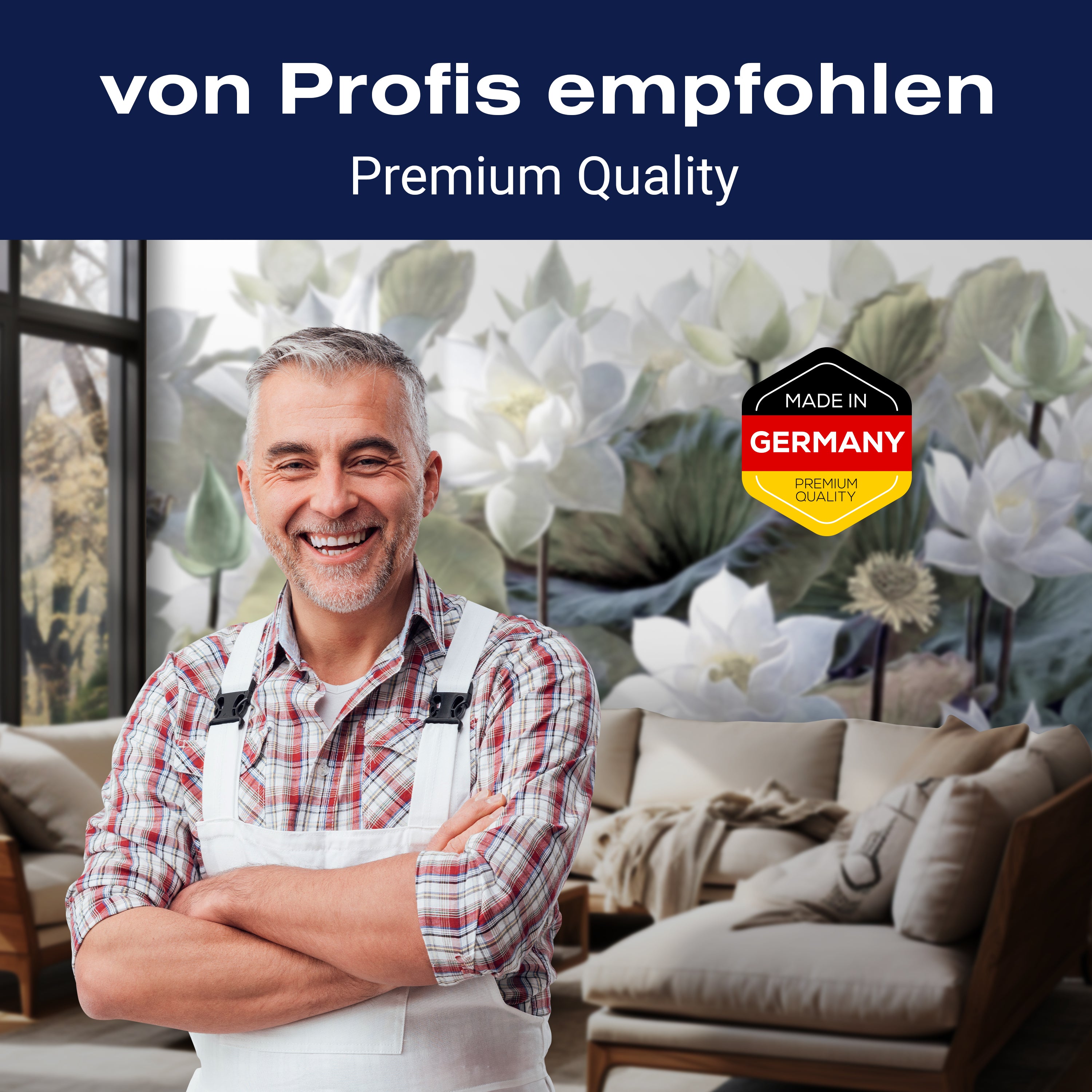 Fototapete Blüten Malerei Natur Blätter M6849 - Bild 5 Fototapete Blüten Malerei Natur Blätter M6849 - Bild 5