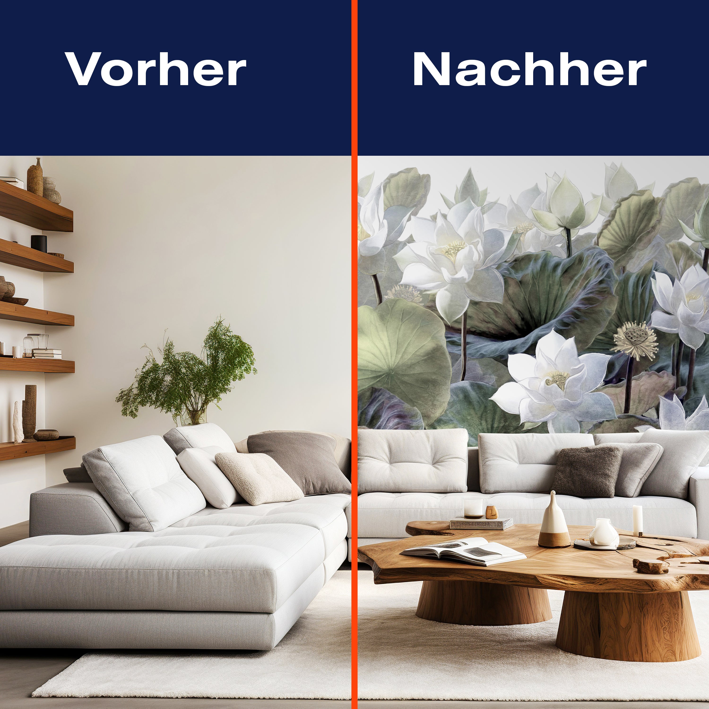 Fototapete Blüten Malerei Natur Blätter M6849 - Bild 9 Fototapete Blüten Malerei Natur Blätter M6849 - Bild 9