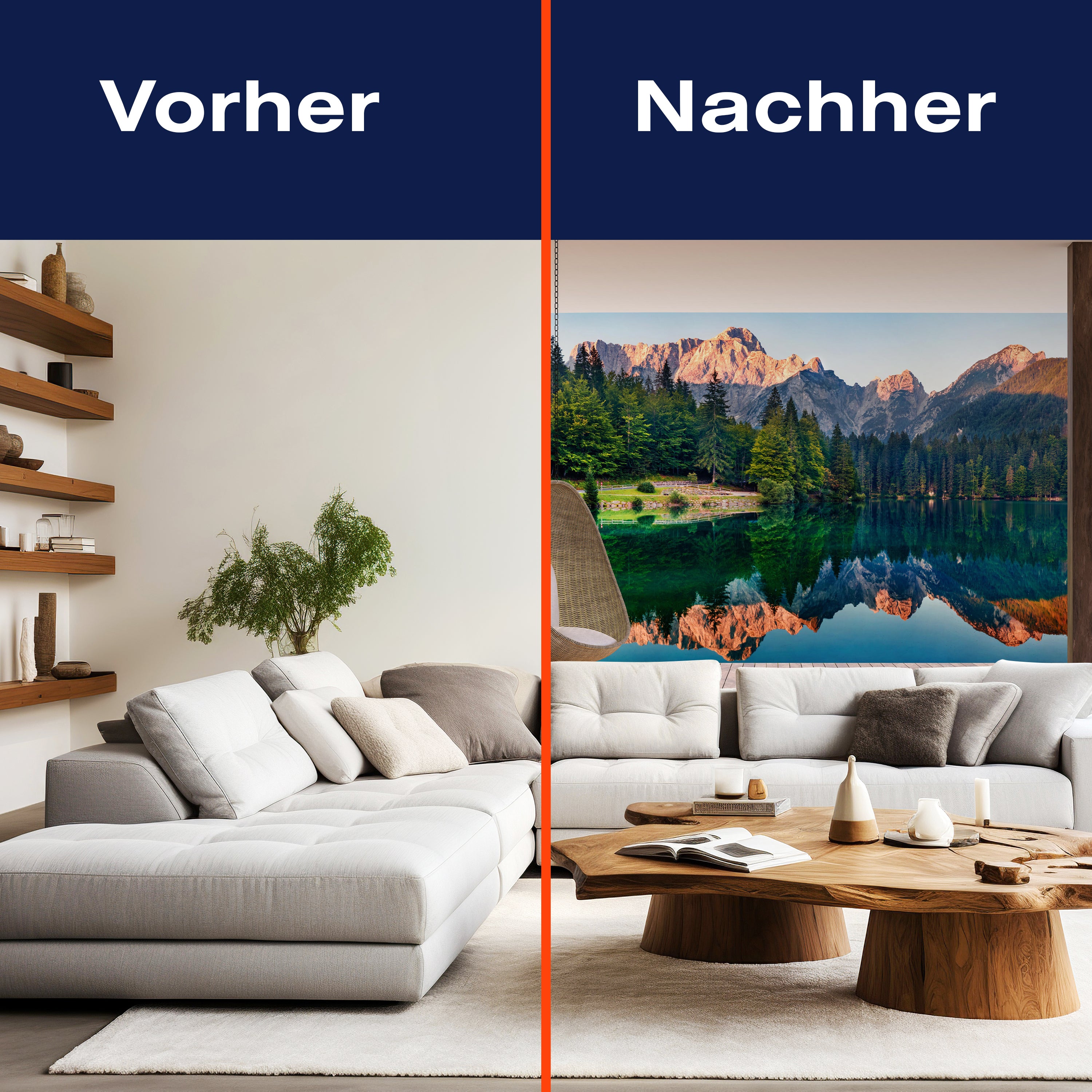 Fototapete Ausblick Berge Wald Himmel See Bäume M6856 - Bild 9 Fototapete Ausblick Berge Wald Himmel See Bäume M6856 - Bild 9