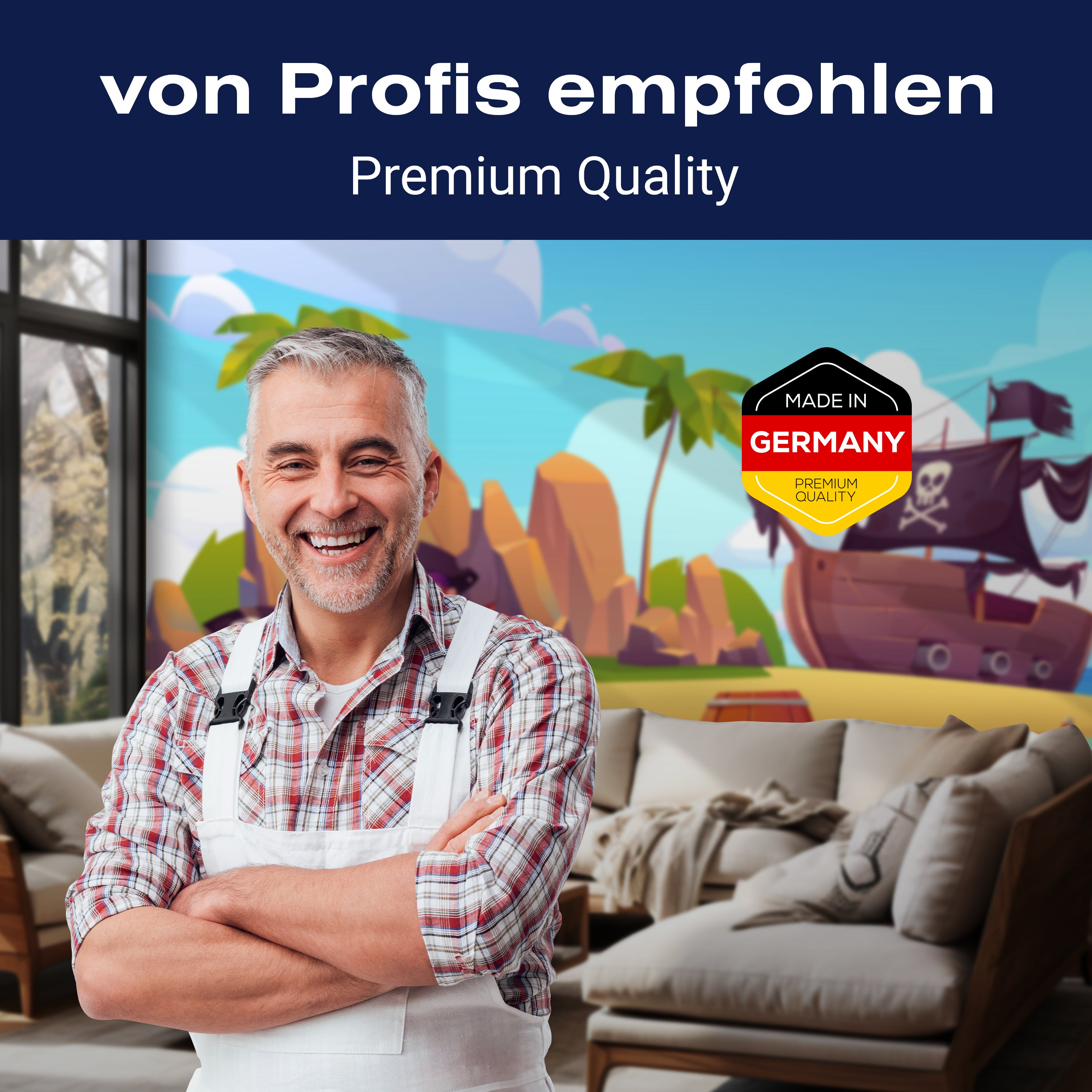 Fototapete Pirat Schatztruhe Piratenflagge M6875 - Bild 5 Fototapete Pirat Schatztruhe Piratenflagge M6875 - Bild 5