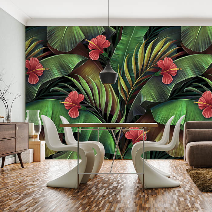 Fototapete Blätter Pflanzen Vintage M6887 - Bild 1 Fototapete Blätter Pflanzen Vintage M6887 - Bild 1