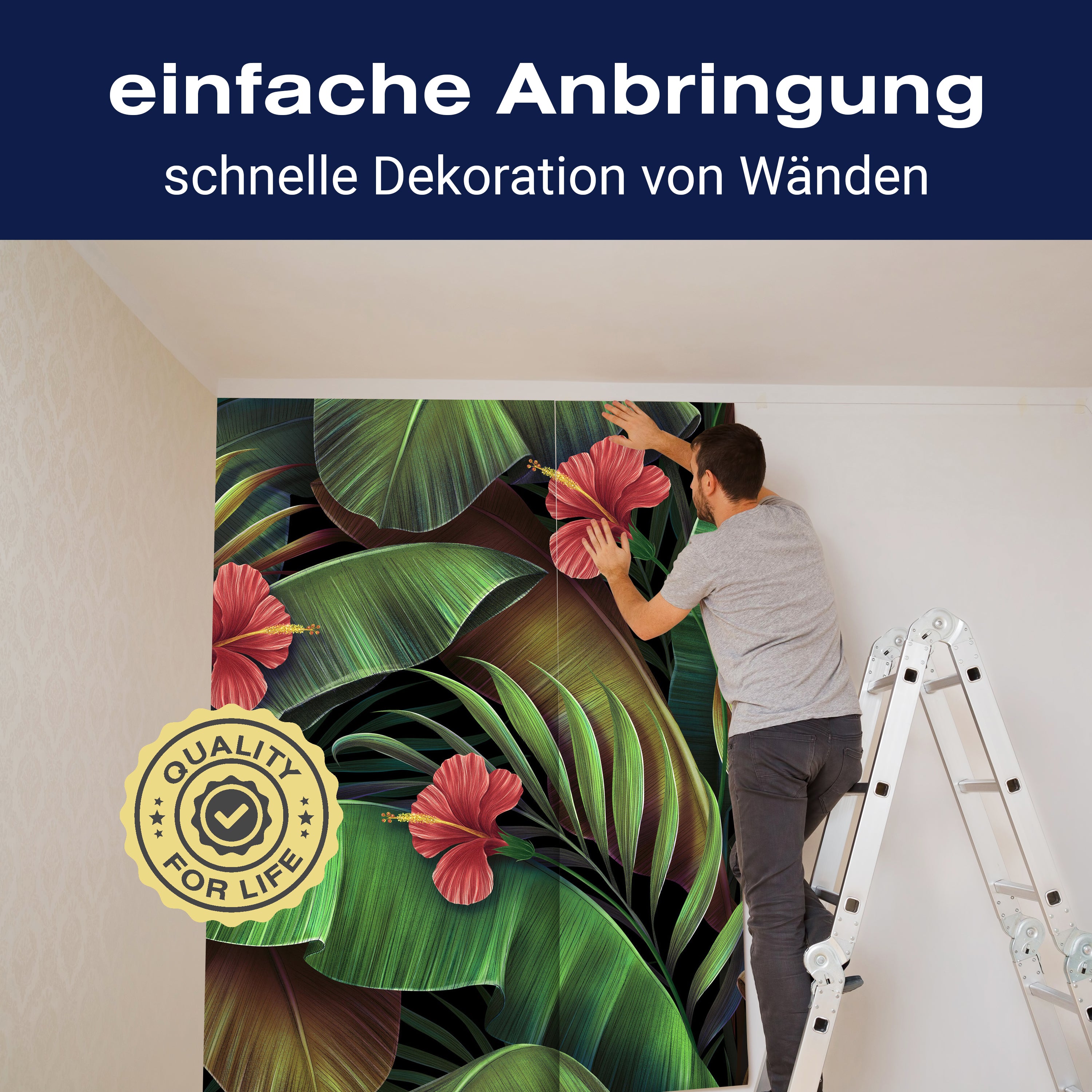 Fototapete Blätter Pflanzen Vintage M6887 - Bild 3 Fototapete Blätter Pflanzen Vintage M6887 - Bild 3