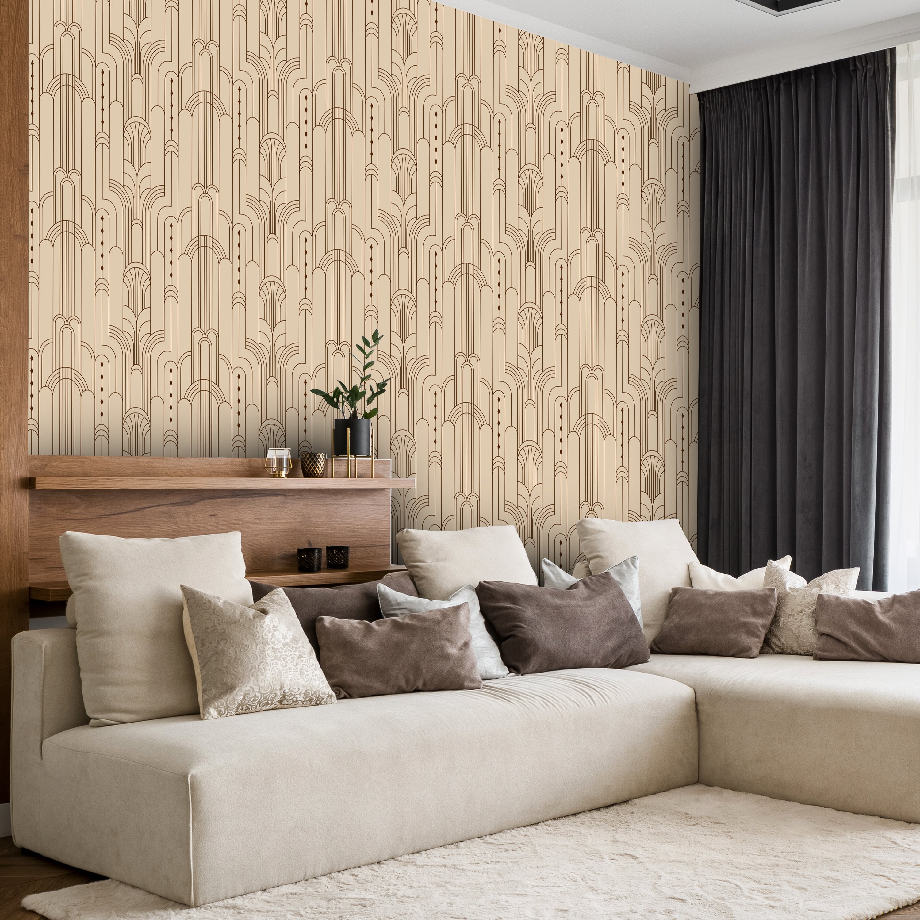 Fototapete Art Déco Muster M6916 - Bild 1 Fototapete Art Déco Muster M6916 - Bild 1