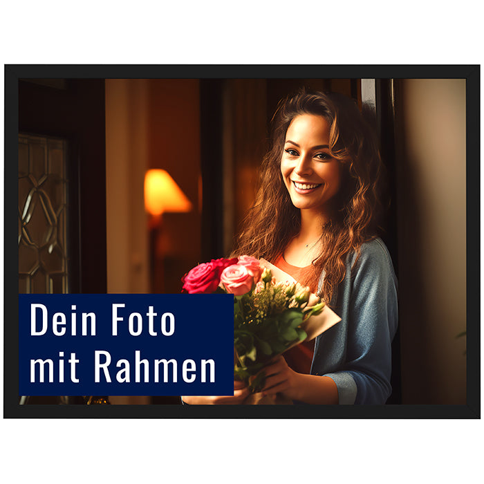 Dein Foto als Poster mit Rahmen