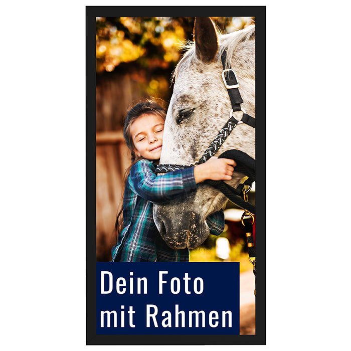 Dein Foto als Poster mit Rahmen