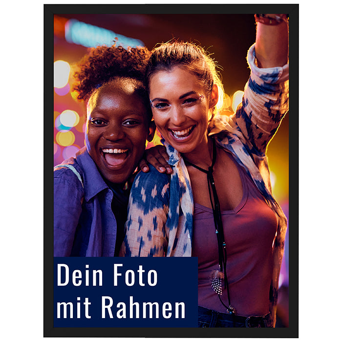 Dein Foto als Poster mit Rahmen