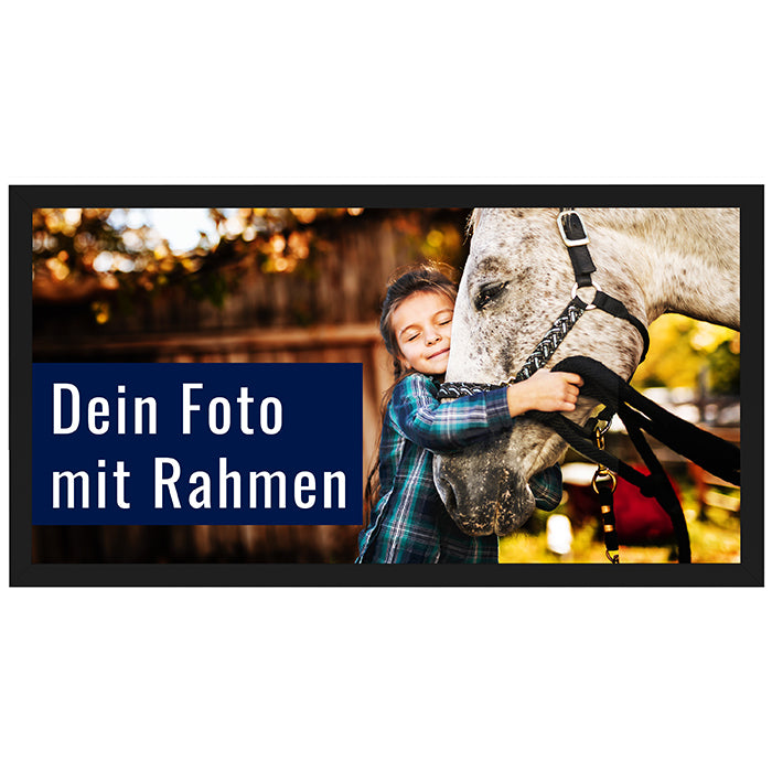 Dein Foto als Poster mit Rahmen