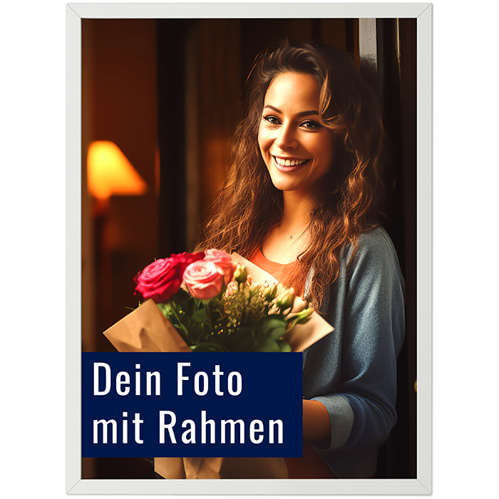 Dein Foto als Poster mit Rahmen