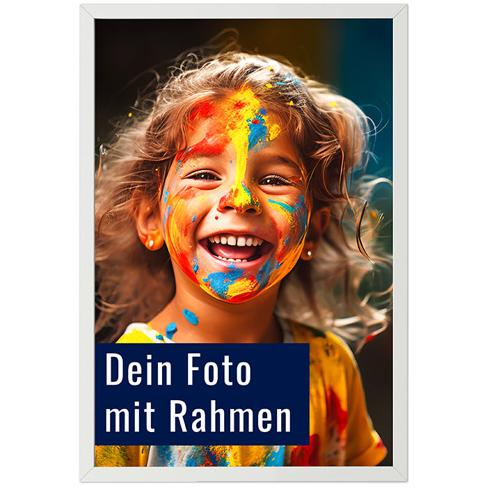 Dein Foto als Poster mit Rahmen