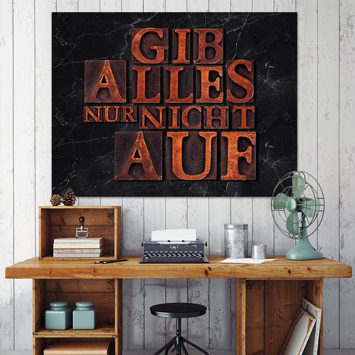 Acrylbild Acrylbild Motivation, Querformat, Spruch M0001 M0001 - Bild 3