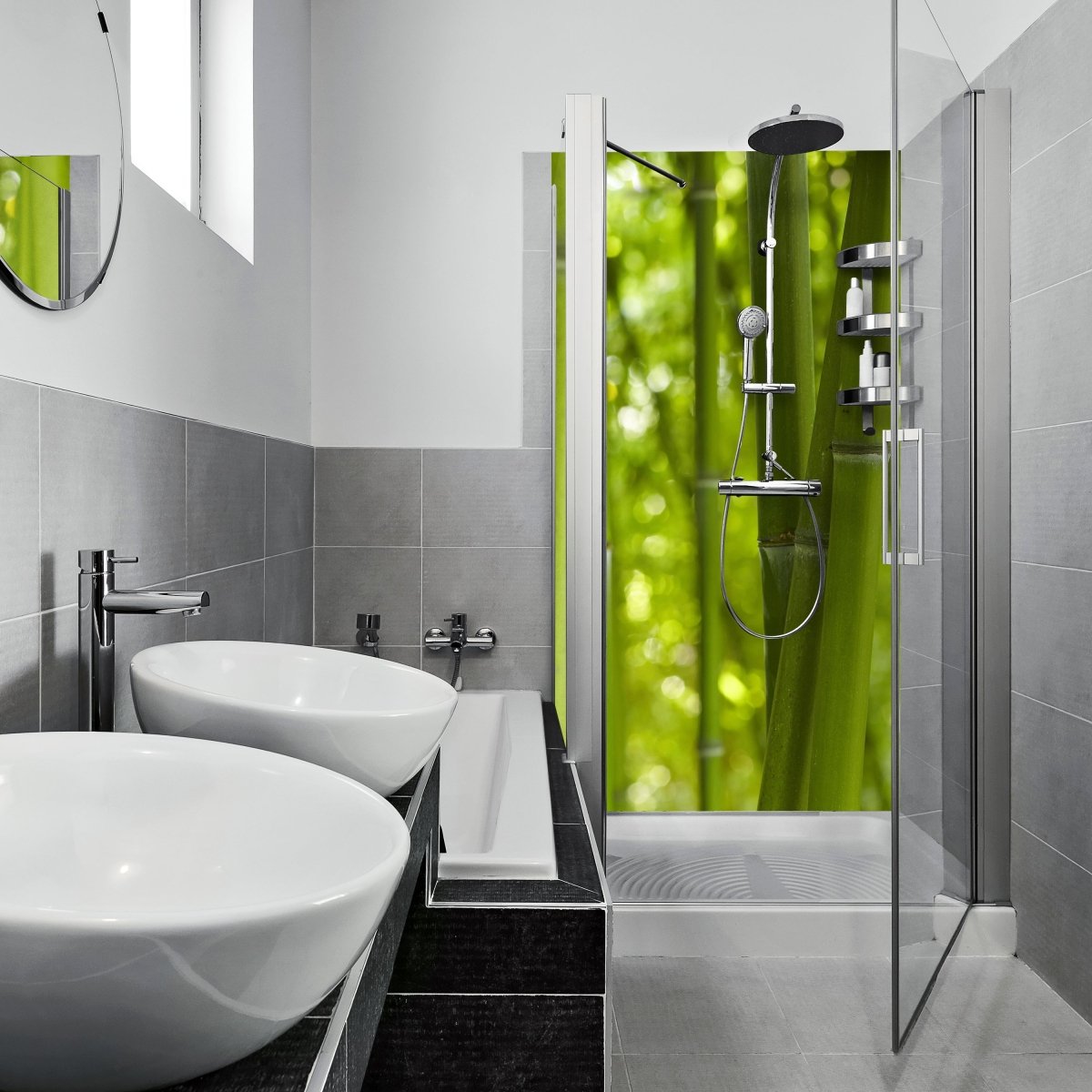 Duschwand Bambus M0003 entdecken - Bild 1 Duschwand Bambus M0003 entdecken - Bild 1