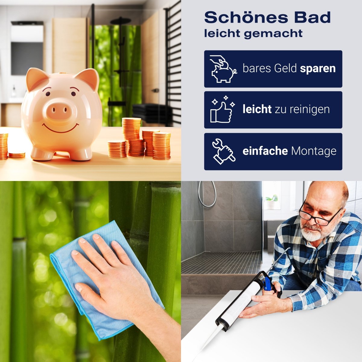 Duschwand Bambus M0003 entdecken - Bild 7 Duschwand Bambus M0003 entdecken - Bild 7