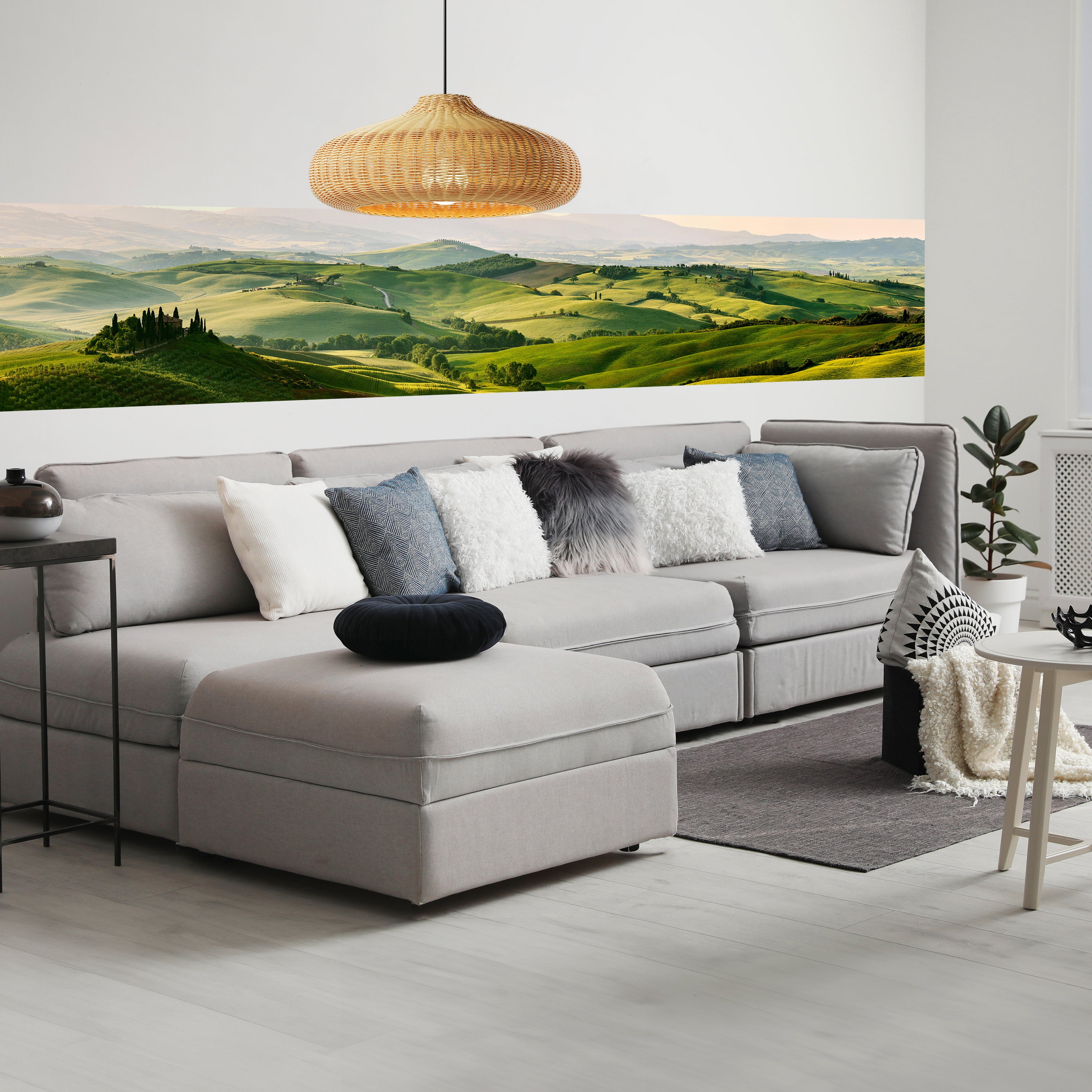 Panorama-Fototapete Grüne Hügel, Landschaft M0008 - Bild 1 Panorama-Fototapete Grüne Hügel, Landschaft M0008 - Bild 1