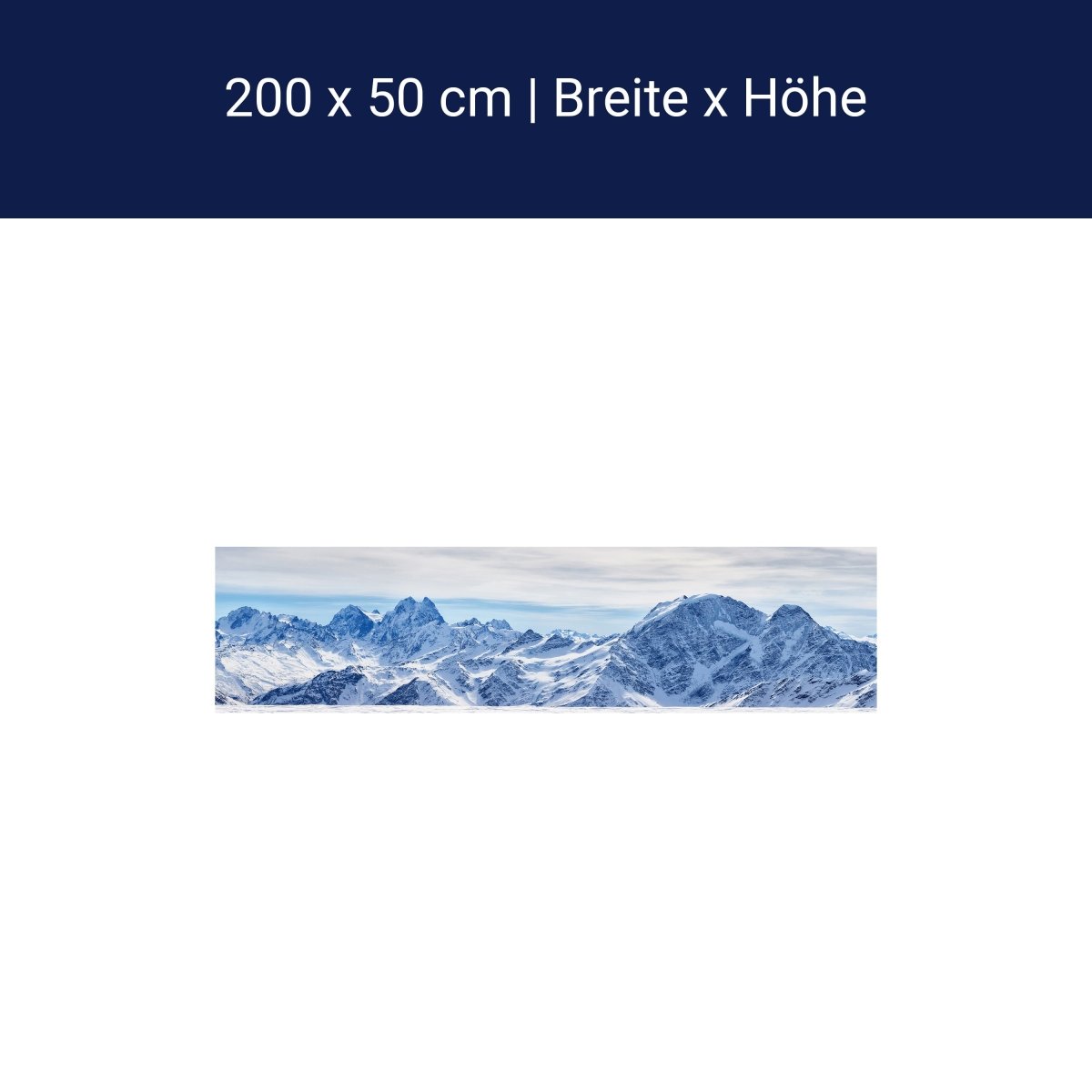 Panorama-Fototapete Berglandschaft im Winter M0010 Panorama-Fototapete Berglandschaft im Winter M0010