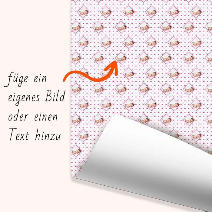 Geschenkpapier personalisiert Geschenkpapier Krone Mädchen - Bild 6