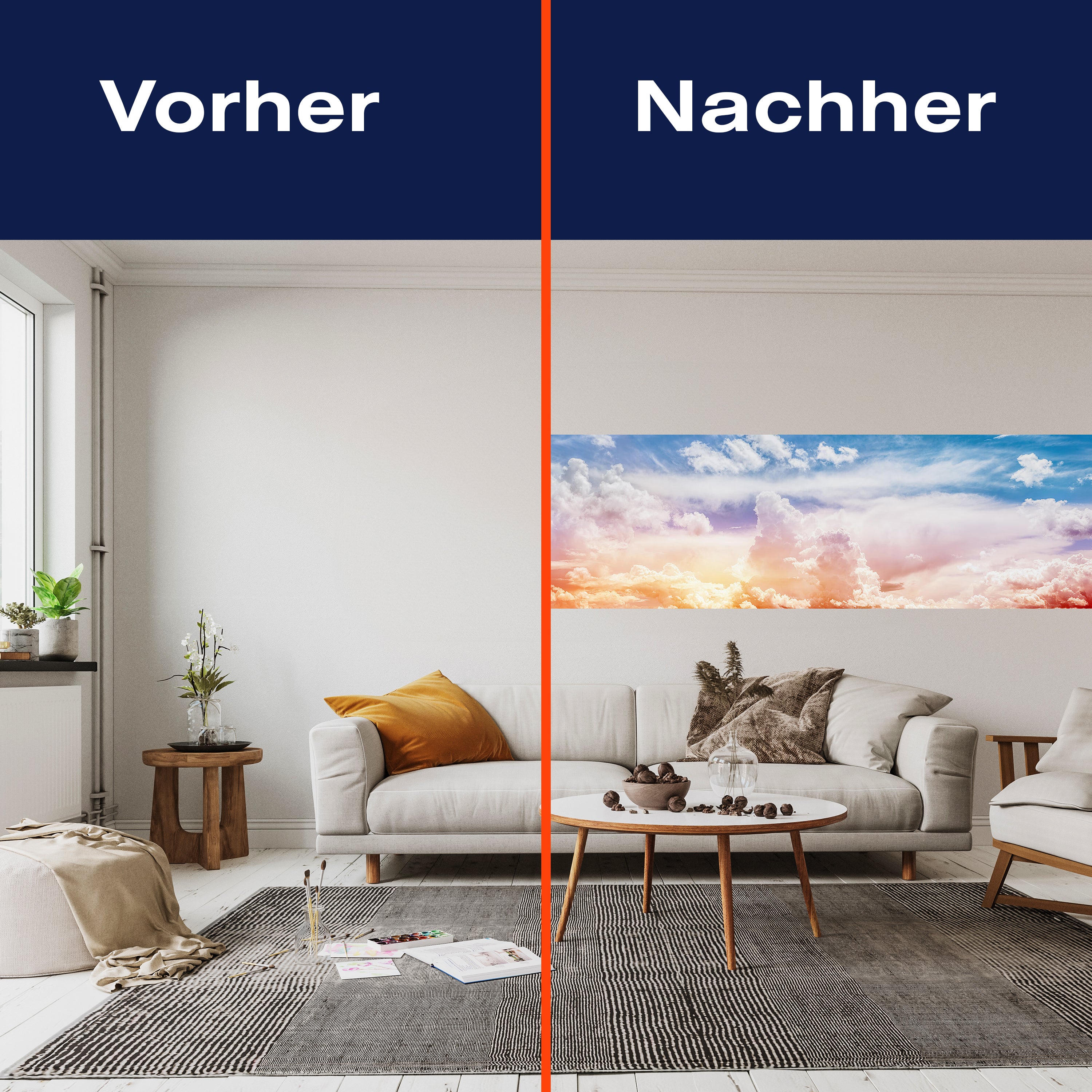 Panorama-Fototapete Sonnenaufgang, Himmel M0011 - Bild 3 Panorama-Fototapete Sonnenaufgang, Himmel M0011 - Bild 3