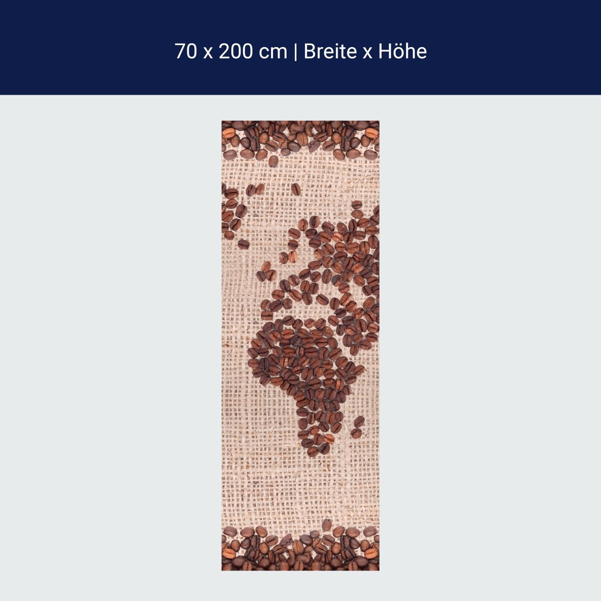 Duschwand Weltkarte Kaffee M0012 Duschwand Weltkarte Kaffee M0012