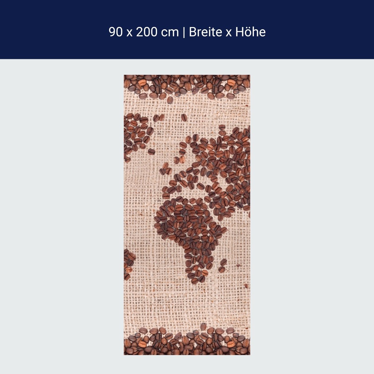 Duschwand Weltkarte Kaffee M0012 Duschwand Weltkarte Kaffee M0012