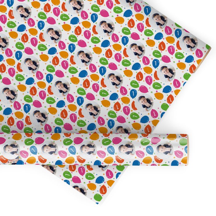Geschenkpapier personalisiert Geschenkpapier Luftballons Baby - Bild 1 Geschenkpapier personalisiert Geschenkpapier Luftballons Baby - Bild 1