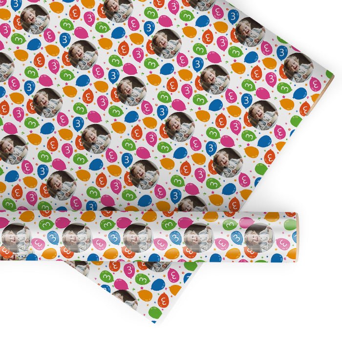 Geschenkpapier personalisiert Geschenkpapier Luftballons Baby - Bild 1 Geschenkpapier personalisiert Geschenkpapier Luftballons Baby - Bild 1